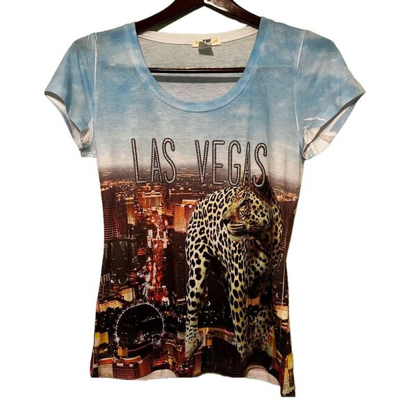 Las Vegas Sequin Decorated Tee 2XL - Picture 1 of 5